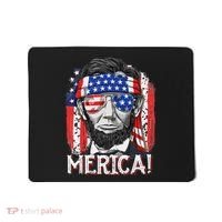 Abraham Lincoln 4th Of July Merica  American Flag Mousepad thumb 0