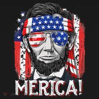 Abraham Lincoln 4th Of July Merica  American Flag Mousepad thumb 1