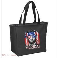 Abraham Lincoln 4th Of July Merica  American Flag Tote Bag thumb 2