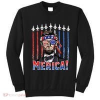 Abraham Lincoln 4th Of July Merica Patriotic American Flag Sweatshirt thumb 0