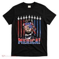 Abraham Lincoln 4th Of July Merica Patriotic American Flag T-Shirt thumb 0