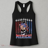 Abraham Lincoln 4th Of July Merica Patriotic American Flag Women's Tank Top thumb 3
