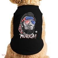 Abraham Lincoln 4th Of July Murica   American Flag Doggie Tank thumb 0