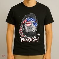 Abraham Lincoln 4th Of July Murica   American Flag T-Shirt thumb 3