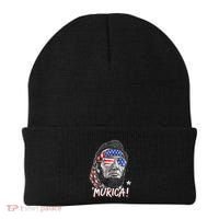 Abraham Lincoln 4th Of July Murica   American Flag Beanie thumb 0