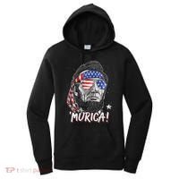 Abraham Lincoln 4th Of July Murica   American Flag Women's Hoodie thumb 0