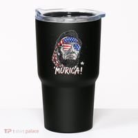 Abraham Lincoln 4th Of July Murica   American Flag Tumbler thumb 0