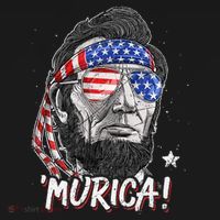 Abraham Lincoln 4th Of July Murica   American Flag Ornament thumb 1