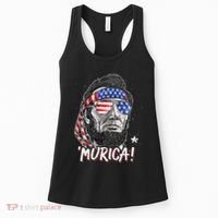 Abraham Lincoln 4th Of July Murica   American Flag Women's Tank Top thumb 0
