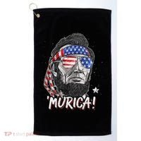 Abraham Lincoln 4th Of July Murica   American Flag Golf Towel thumb 0