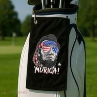 Abraham Lincoln 4th Of July Murica   American Flag Golf Towel thumb 2