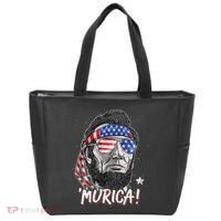 Abraham Lincoln 4th Of July Murica   American Flag Tote Bag thumb 0