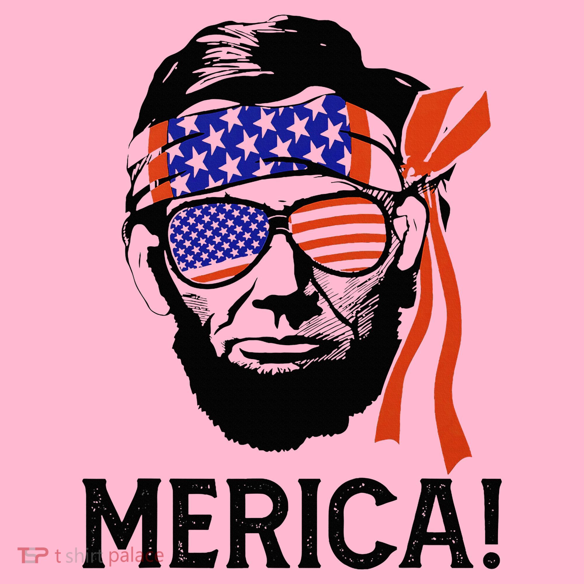 Abraham Lincoln 4th Of July Merica American Flag Coaster