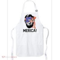 Abraham Lincoln 4th Of July Merica American Flag Apron thumb 0