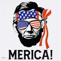 Abraham Lincoln 4th Of July Merica American Flag Women's Tank Top thumb 5