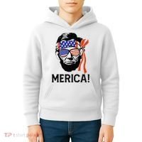 Abraham Lincoln 4th Of July Merica American Flag Kids Hoodie thumb 4