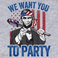 Abraham Lincoln 4th Of July American Women's Sweatshirt thumb 2