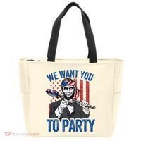 Abraham Lincoln 4th Of July American Tote Bag thumb 0