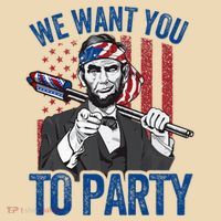 Abraham Lincoln 4th Of July American Tote Bag thumb 4