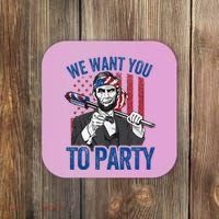 Abraham Lincoln 4th Of July American Coaster thumb 0