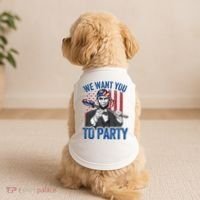 Abraham Lincoln 4th Of July American Doggie Tank thumb 2