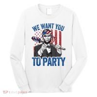 Abraham Lincoln 4th Of July American Long Sleeve Shirt thumb 0
