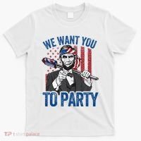Abraham Lincoln 4th Of July American T-Shirt thumb 0