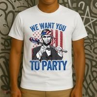 Abraham Lincoln 4th Of July American T-Shirt thumb 3