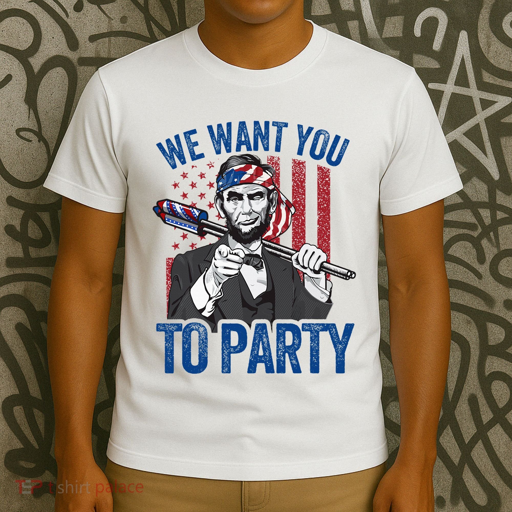 Abraham Lincoln 4th Of July American T-Shirt