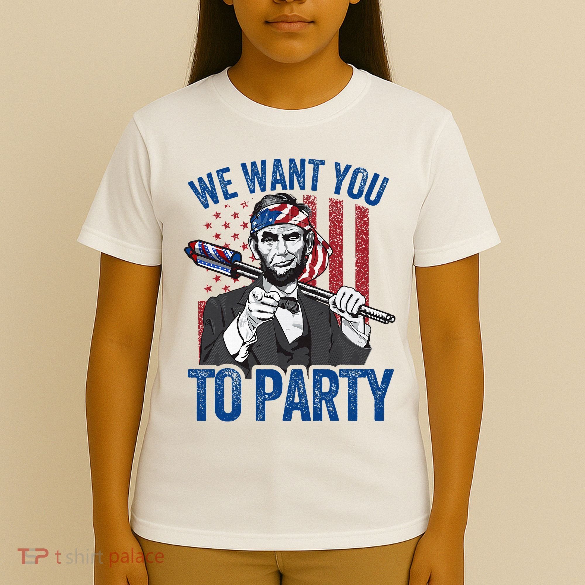 Abraham Lincoln 4th Of July American T-Shirt