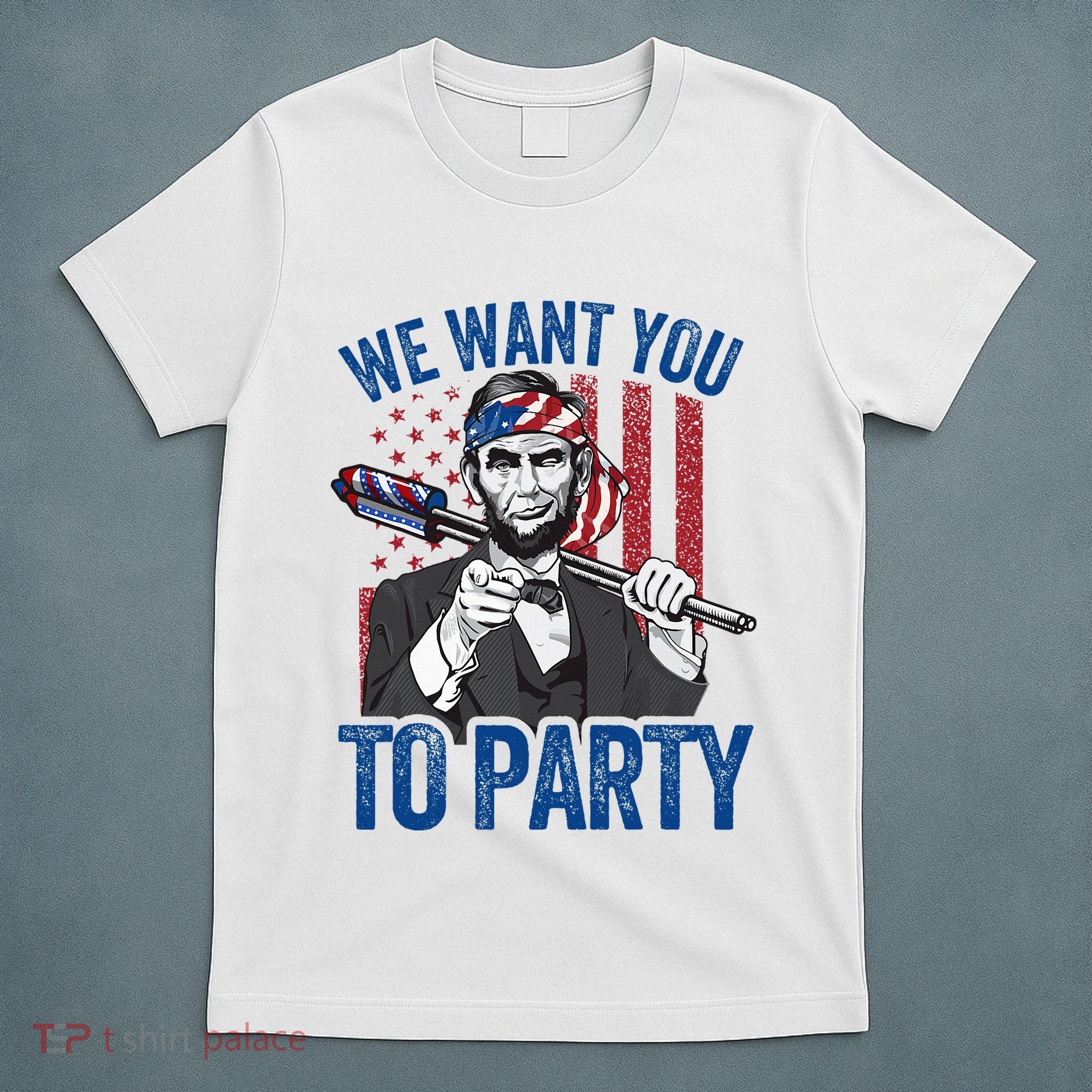 Abraham Lincoln 4th Of July American T-Shirt