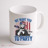 Abraham Lincoln 4th Of July American Coffee Mug thumb 1