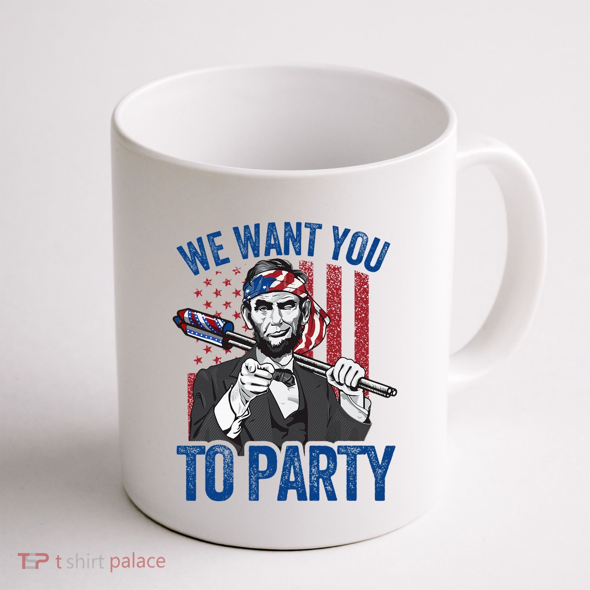 Abraham Lincoln 4th Of July American Coffee Mug
