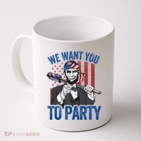 Abraham Lincoln 4th Of July American Coffee Mug thumb 0