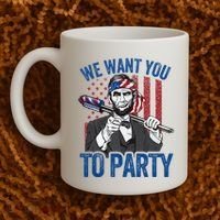 Abraham Lincoln 4th Of July American Coffee Mug thumb 2