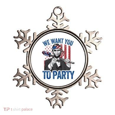 Abraham Lincoln 4th Of July American Ornament