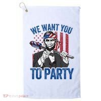 Abraham Lincoln 4th Of July American Golf Towel thumb 0