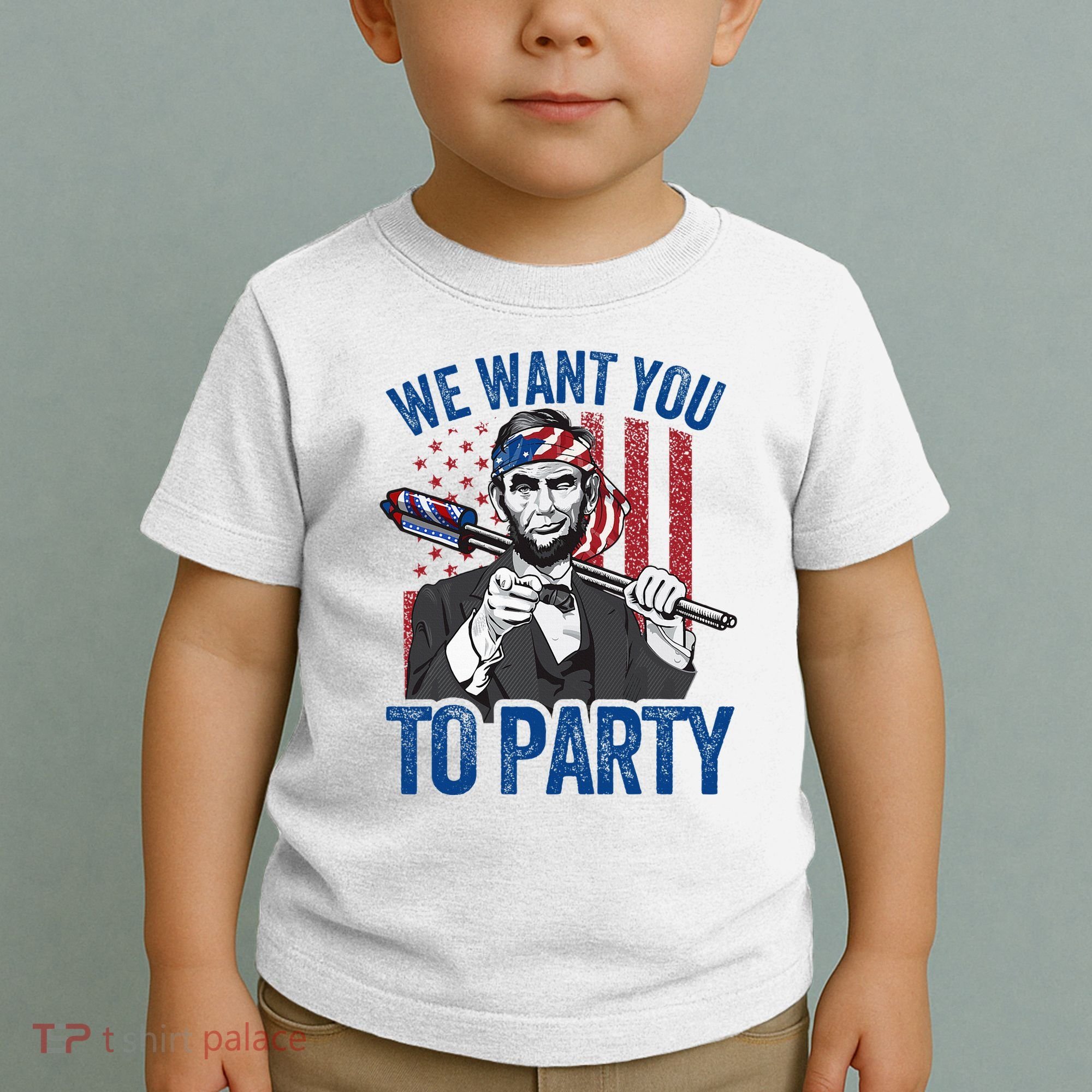 Abraham Lincoln 4th Of July American Toddler T-Shirt