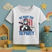 Abraham Lincoln 4th Of July American Toddler T-Shirt thumb 3