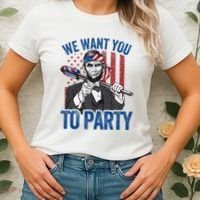 Abraham Lincoln 4th Of July American Women's T-Shirt thumb 2