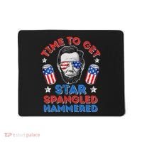 Abe Lincoln 4th Of July Time To Get Star Spangled Hammered Mousepad thumb 0