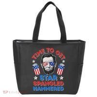 Abe Lincoln 4th Of July Time To Get Star Spangled Hammered Tote Bag thumb 0