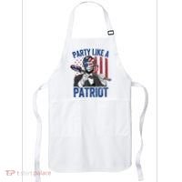 Abraham Lincoln 4th Of July American USA Flag Apron thumb 0