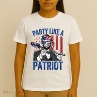 Abraham Lincoln 4th Of July American USA Flag T-Shirt thumb 4