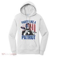 Abraham Lincoln 4th Of July American USA Flag Women's Hoodie thumb 0