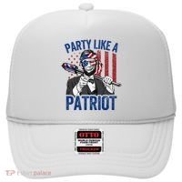 Abraham Lincoln 4th Of July American USA Flag Hat thumb 0