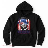 Abraham Lincoln 4th Of July Merica American Flag Hoodie thumb 0