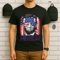 Abraham Lincoln 4th Of July Merica American Flag T-Shirt thumb 6