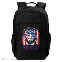 Abraham Lincoln 4th Of July Merica American Flag Backpack thumb 0