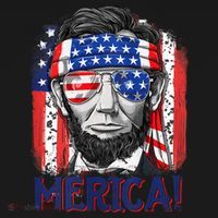 Abraham Lincoln 4th Of July Merica American Flag Women's Hoodie thumb 2